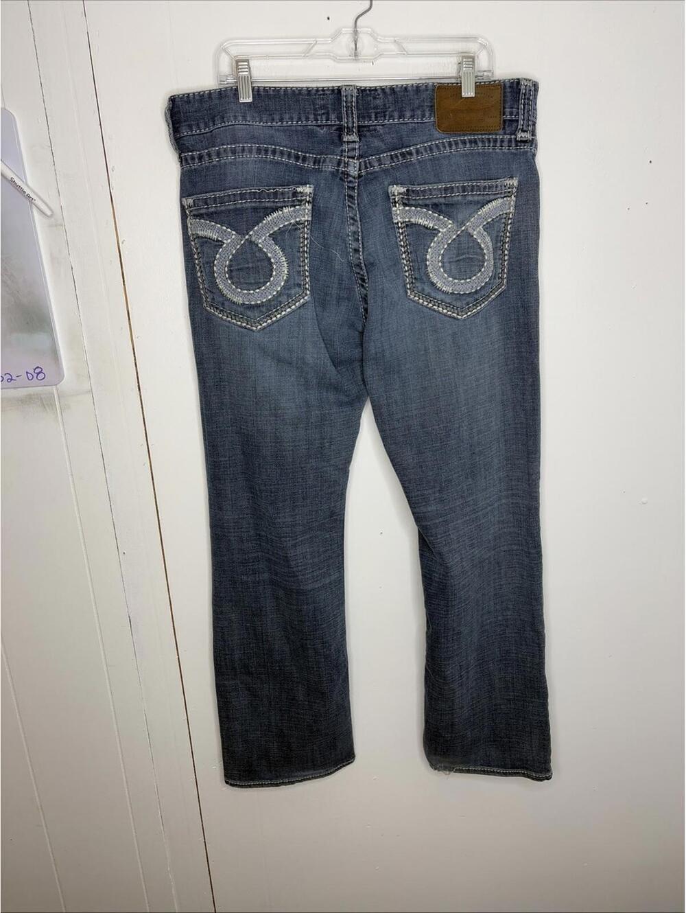 Big Star Jeans Mens 36 Voyager Straight Western Country Buckle Medium Wash - Picture 2 of 13